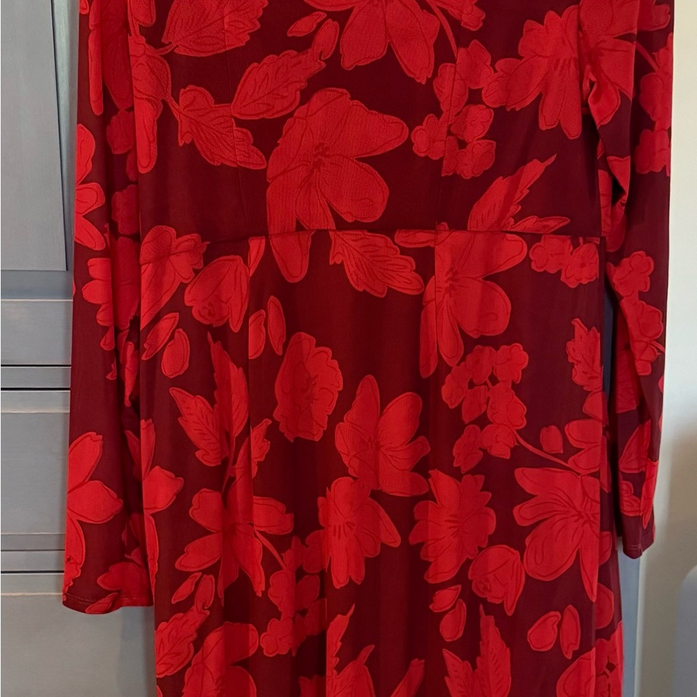 Floral Red Dress - Picture 4 of 5